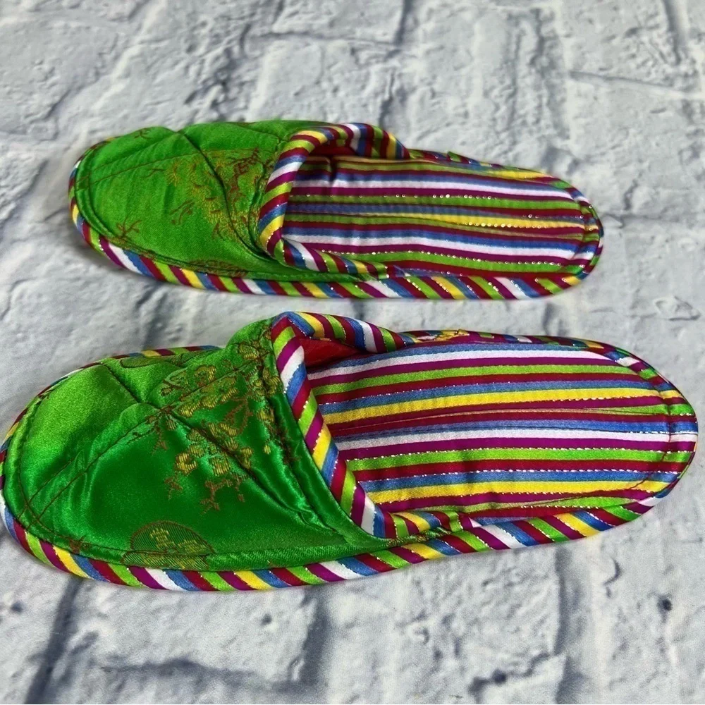 New Children's satin slippers size 11/12 little boys or girls